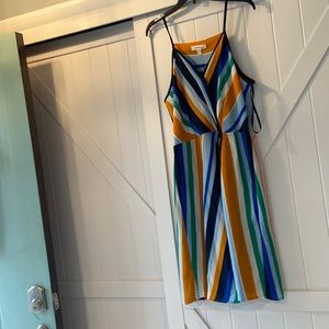 Multicolor striped dress NWT